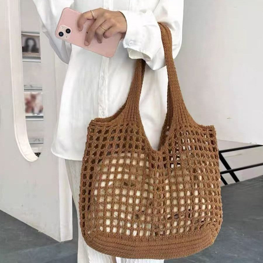 Knitted Beach Tote Bag Essential - Modomu