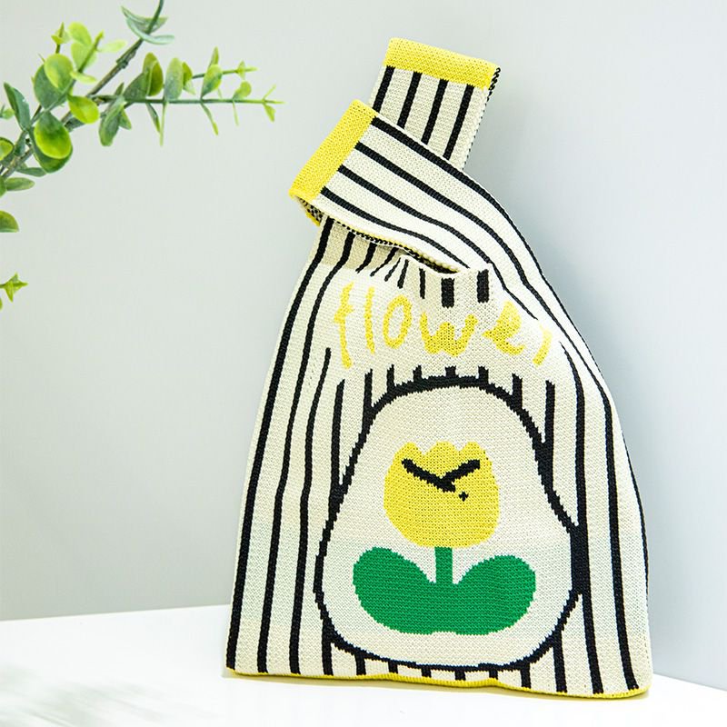 Knitted Animal Tote Bucket Bag - Modomu