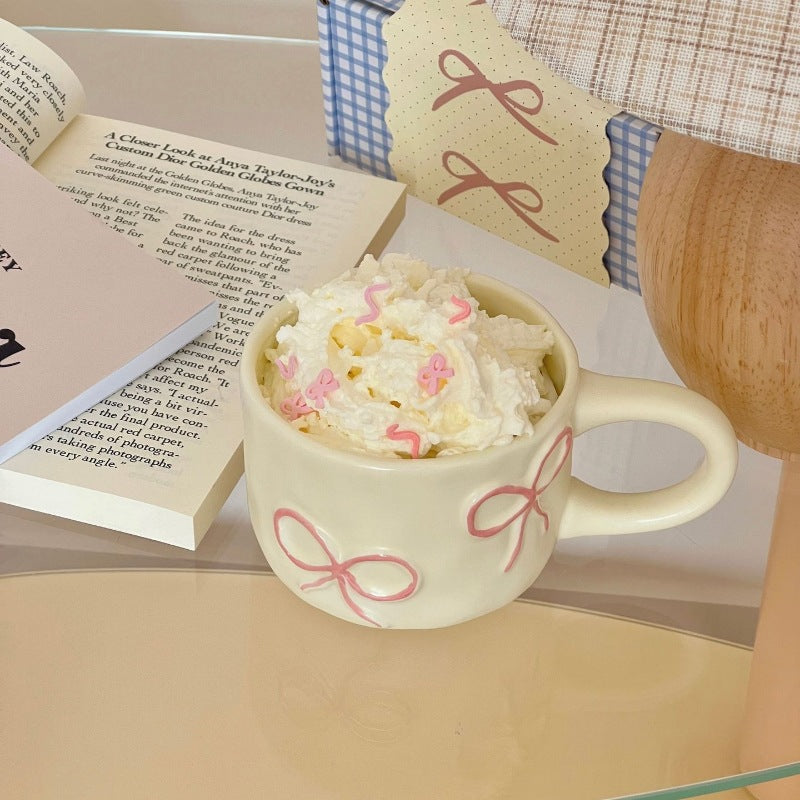 Bow Handle Ceramic Coffee Mug - Modomu