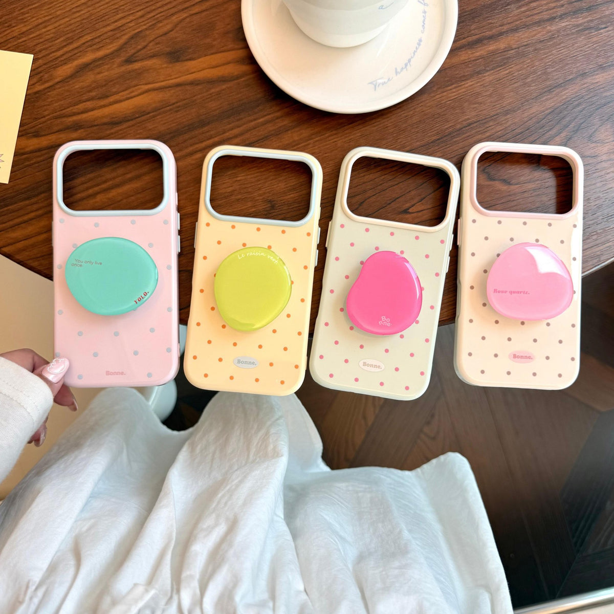 Macaron Polka Dot iPhone Case