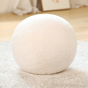 White Ball Cashmere Fleece Pillow