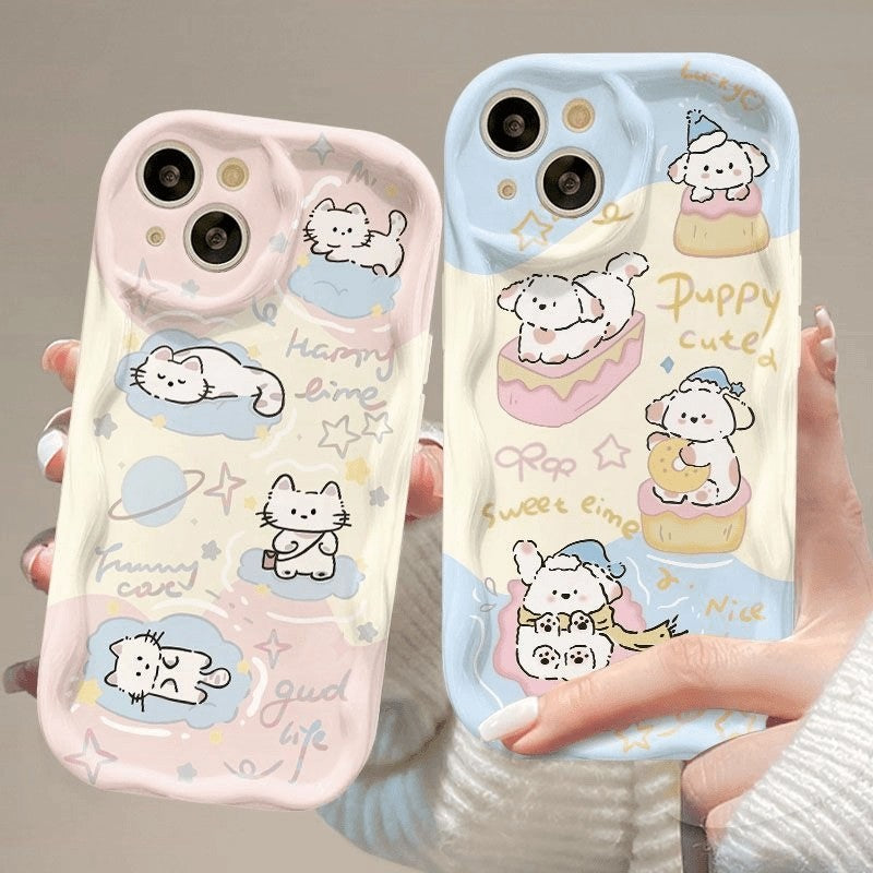 Pet Doodle Wavy iPhone Case