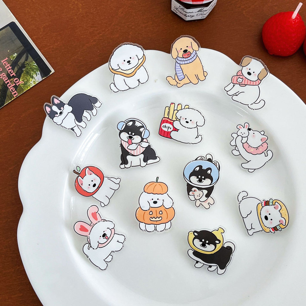 Cute Cartoon Greyhound Brooch - Modomu