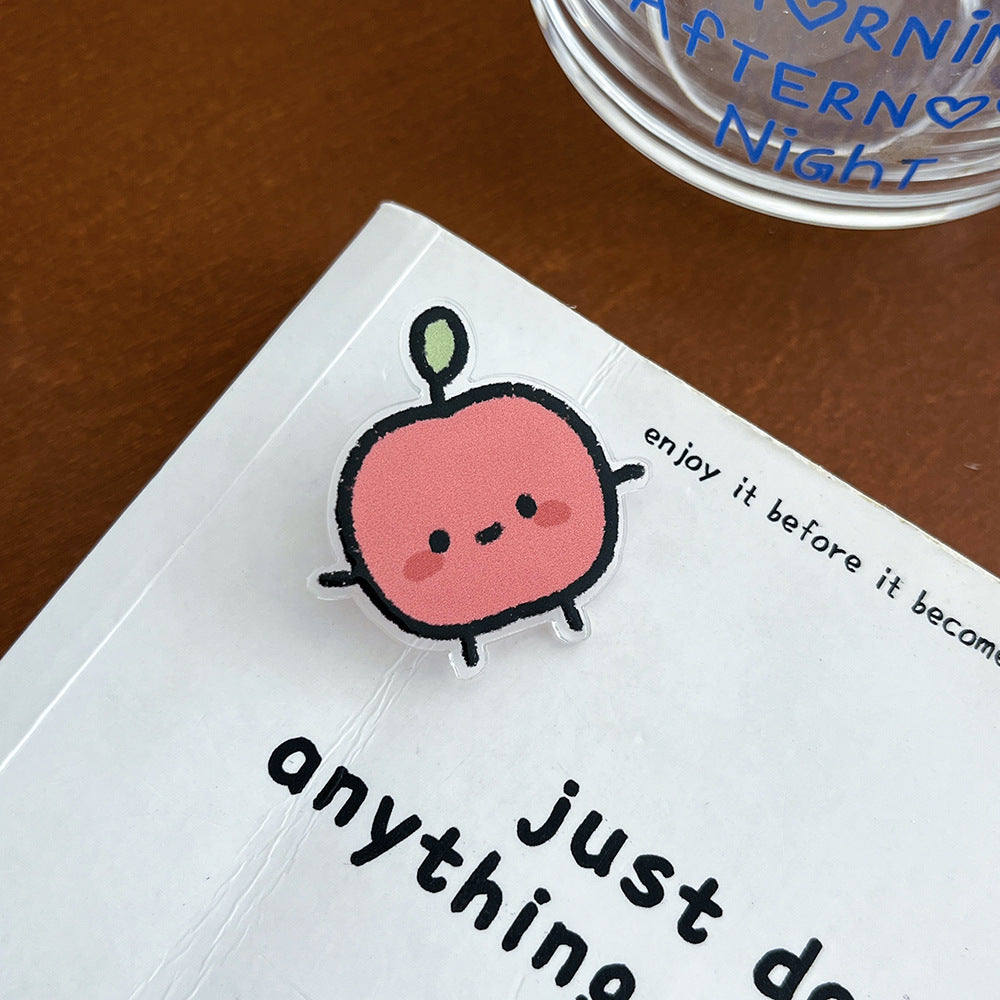 Cute Cartoon Fruit Brooch Pin - Modomu