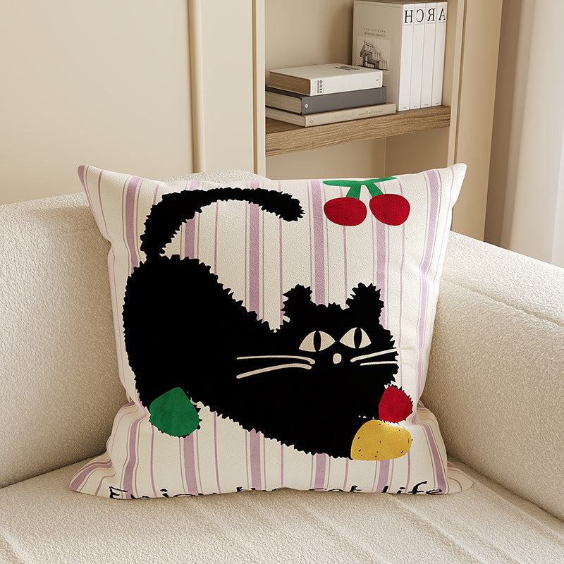 Cartoon Critter Throw Cushion – Cat Designs