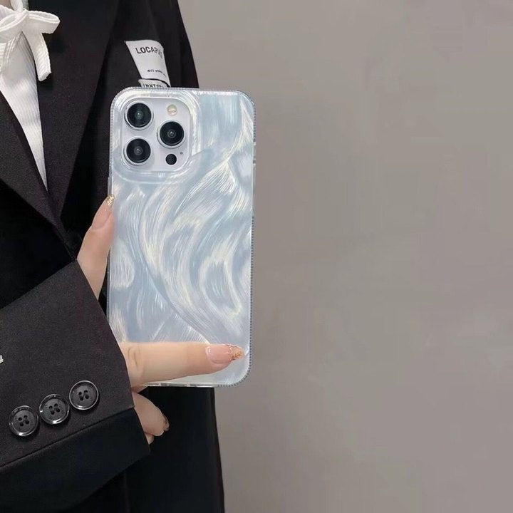 Feather Yarn Acrylic Phone Case