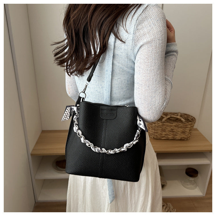 Chain Bucket Shoulder Bag