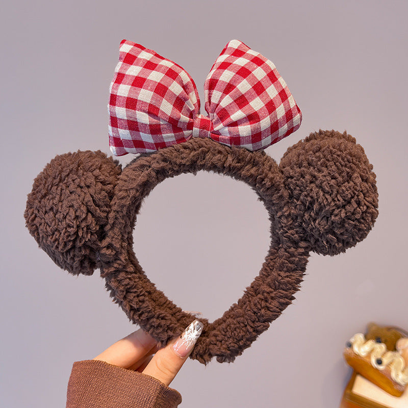 Cute Bear Plush Headband - Modomu