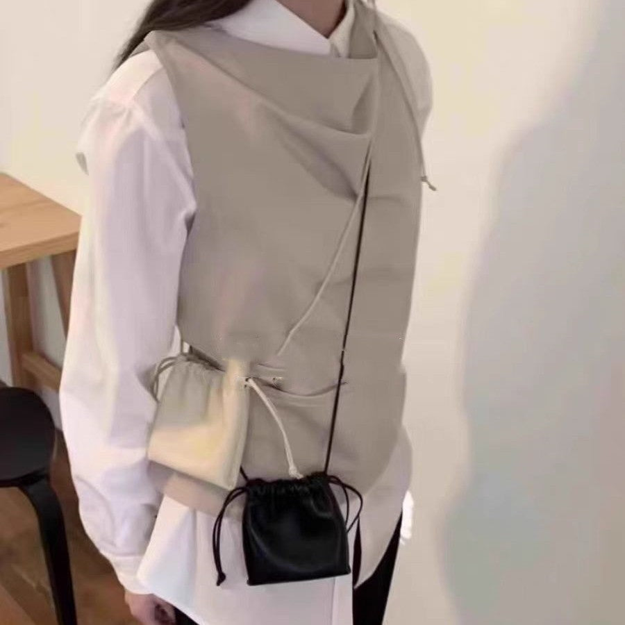 Drawstring Bucket Bag