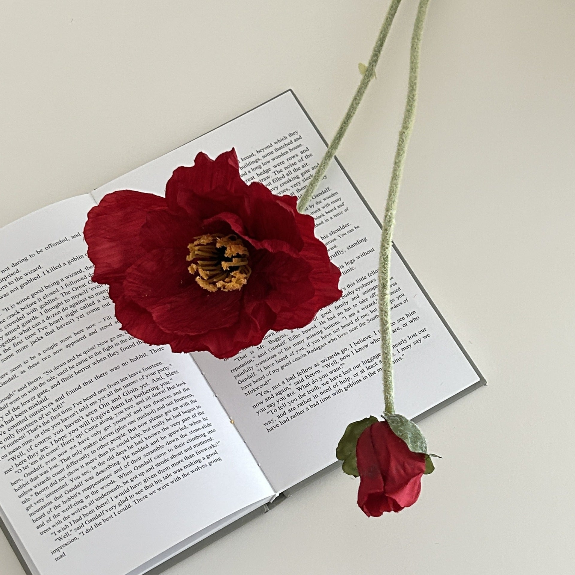 Realistic Poppy Silk Stems - Modomu