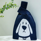 Knitted Animal Tote Bucket Bag - Modomu