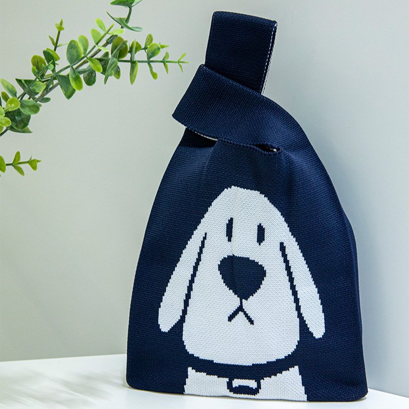 Knitted Animal Tote Bucket Bag - Modomu