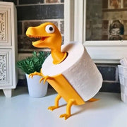 Dinosaur design toilet paper holder
