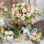 Rose Daisy Faux Flower Bouquet - Modomu