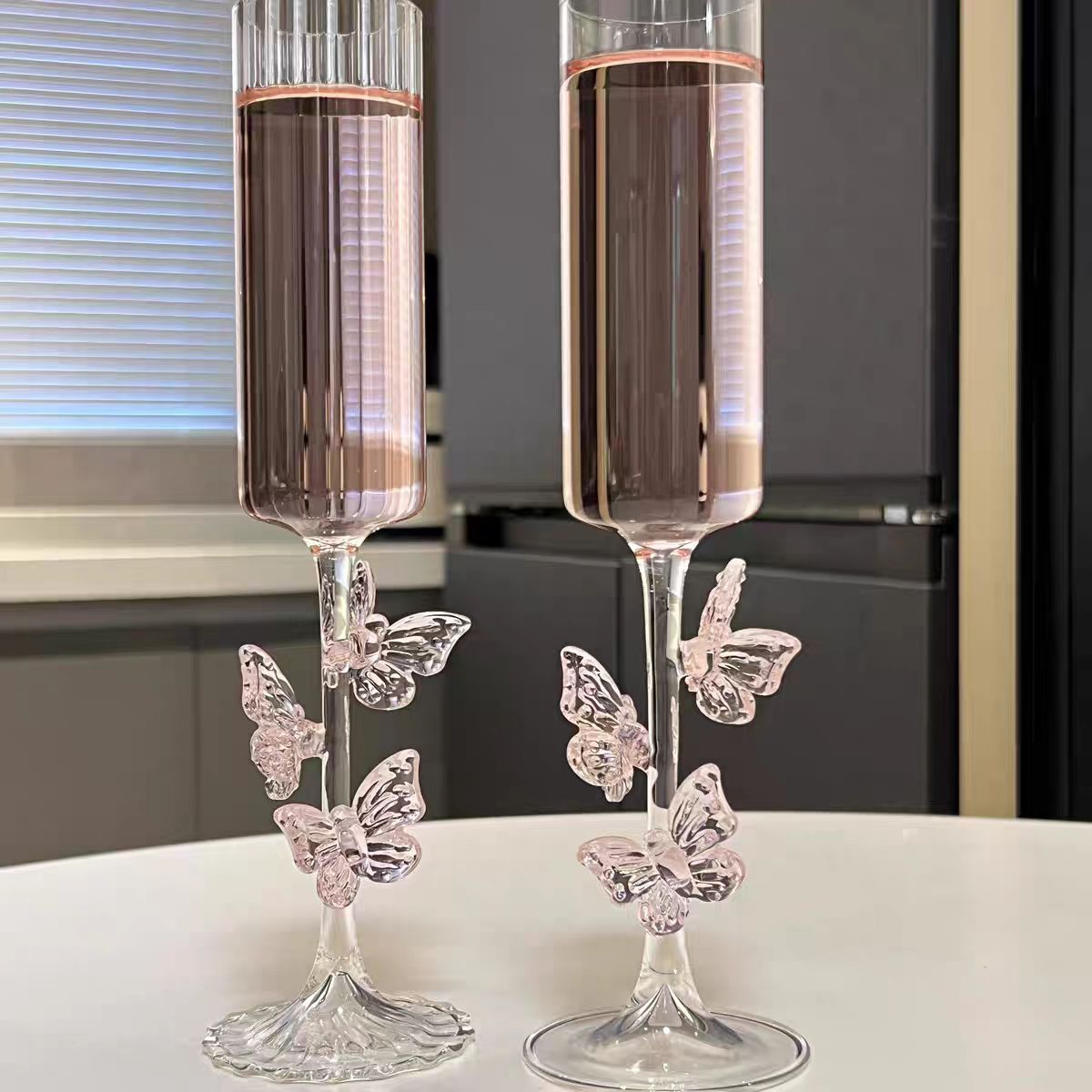 Butterfly Bow Tie Champagne Goblet - Modomu