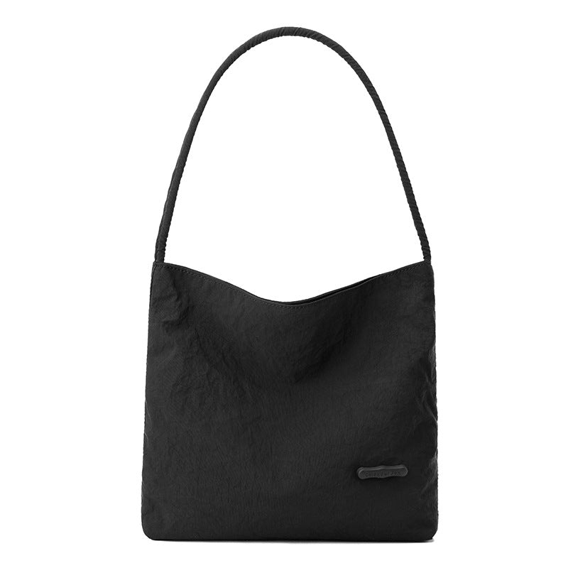 Slouchy Nylon Shoulder Bag