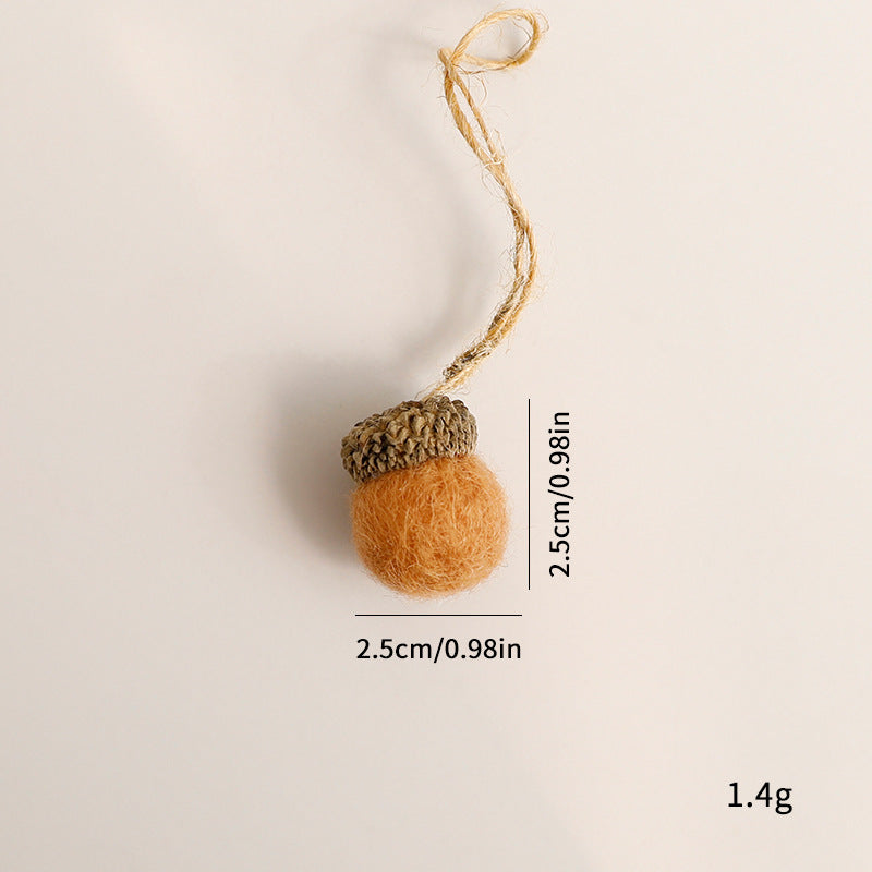 Felt Acorn Ball Craft Ornaments - Modomu