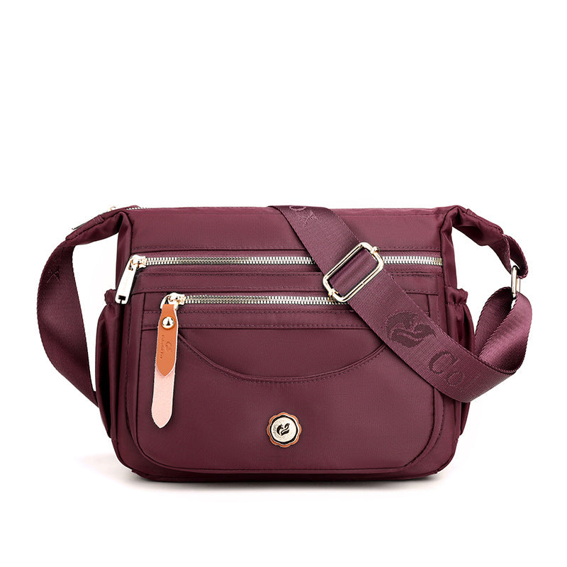 Multi-Pocket Nylon Crossbody