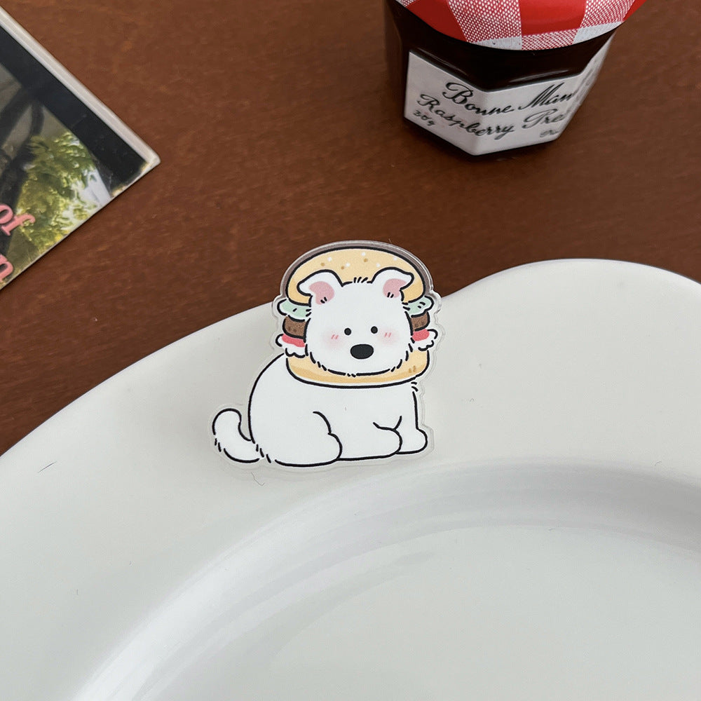 Cute Cartoon Greyhound Brooch - Modomu