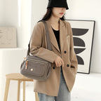 Multi-Pocket Nylon Crossbody