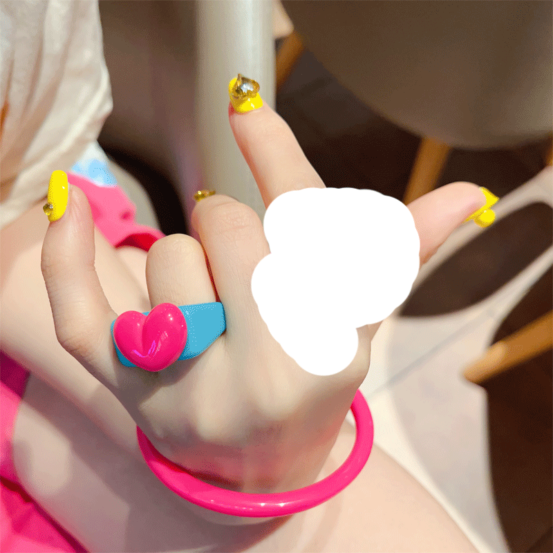 Exaggerated Floral Heart Ring - Modomu