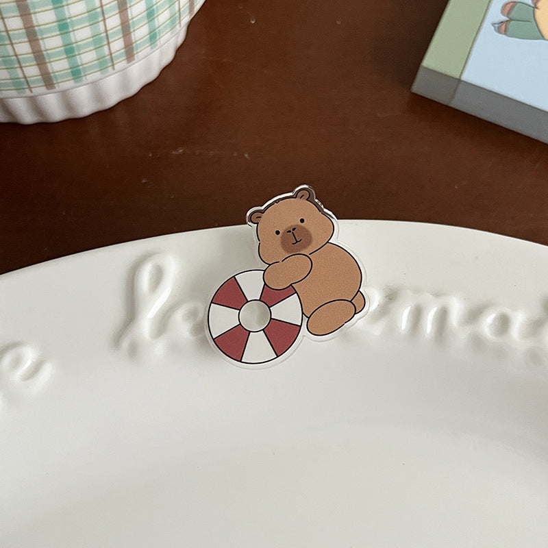 Cute Cartoon Acrylic Brooch Pin - Modomu