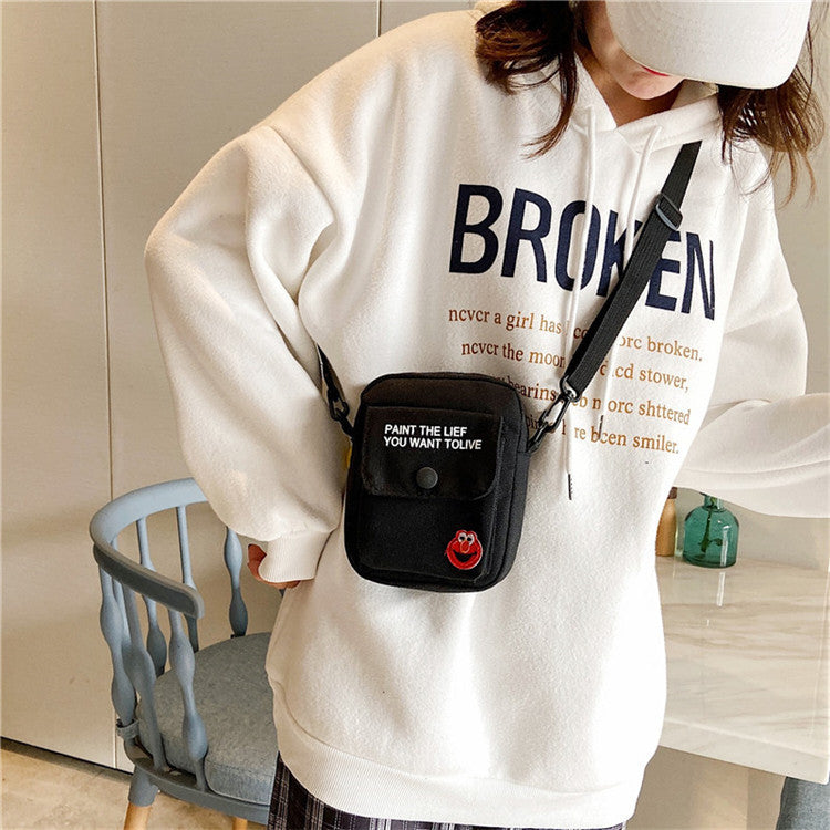 Canvas Cartoon Crossbody