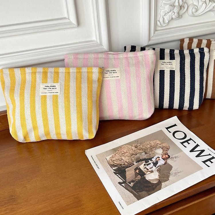Striped Cosmetic Bag Organizer - Modomu