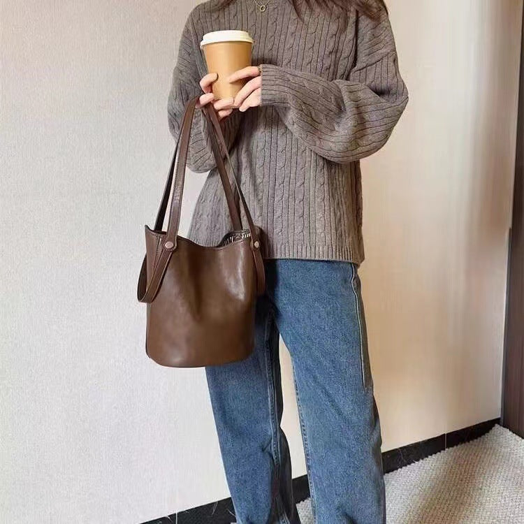 Vintage Bucket Tote Bag