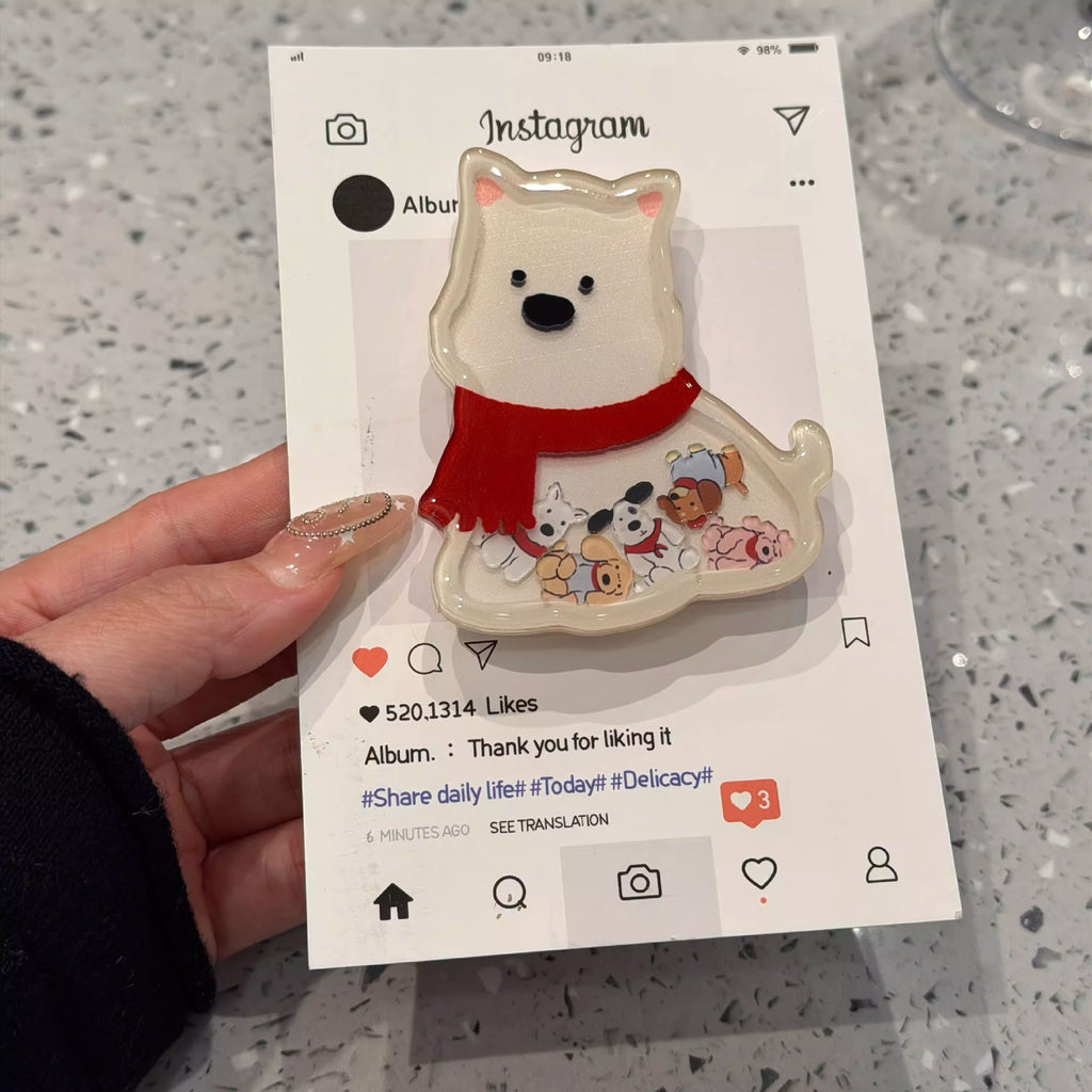 Westie Scarf Grip Phone Case
