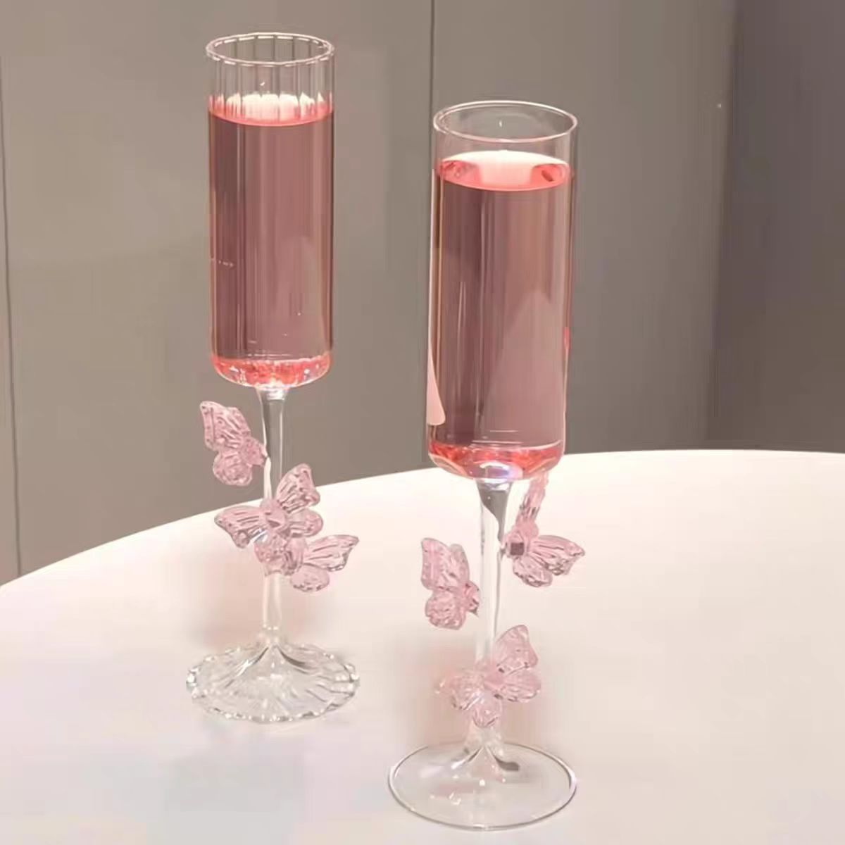 Butterfly Bow Tie Champagne Goblet - Modomu