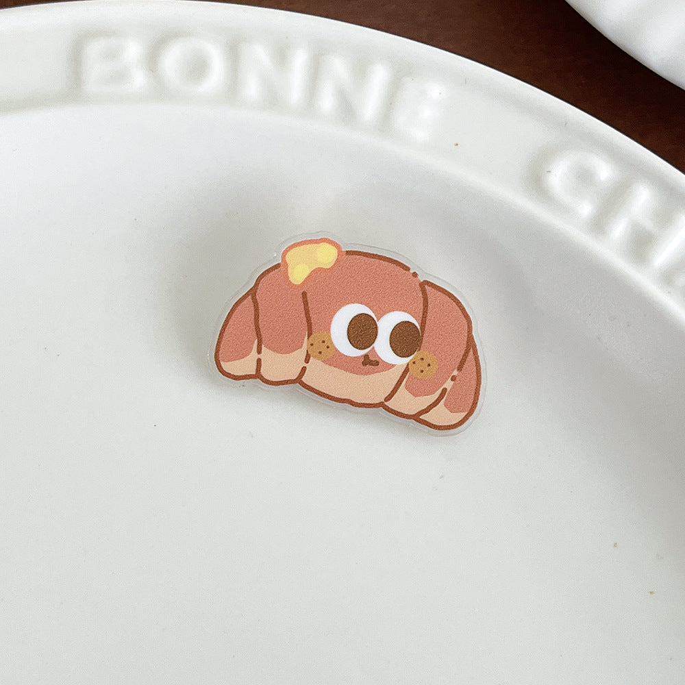 Cute Cartoon Bread Brooch Pin - Modomu