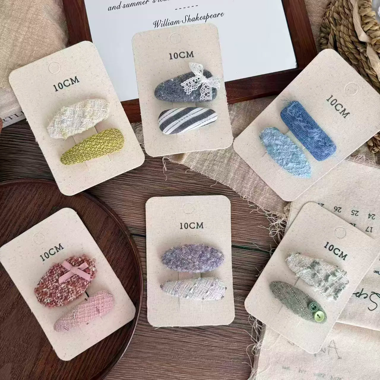 Pleated Water Drop Hair Clip - Modomu