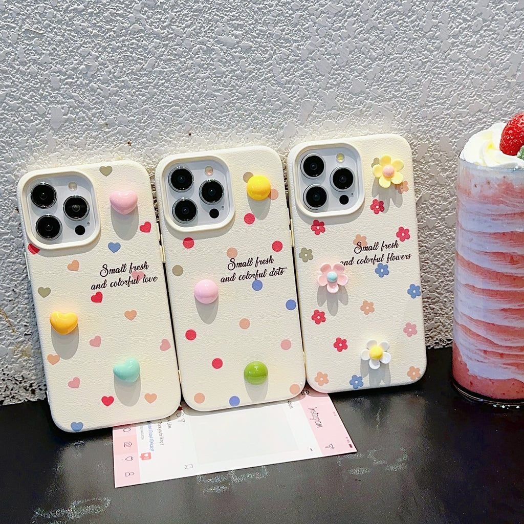 Pebbled 3D Charm iPhone Case