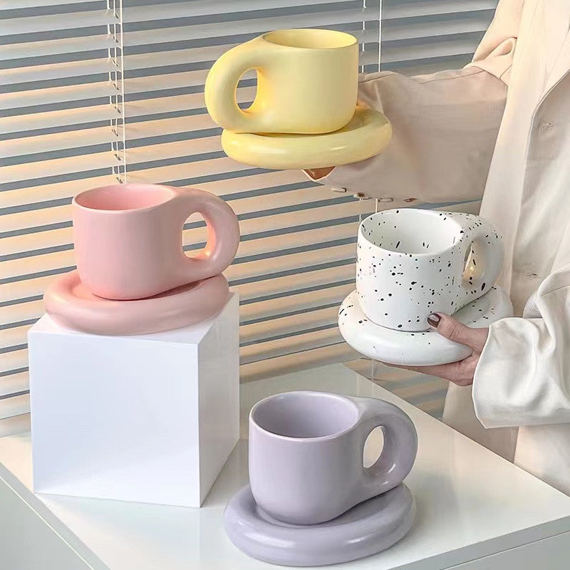 Chubby Ceramic Coffee Mug Set - Modomu