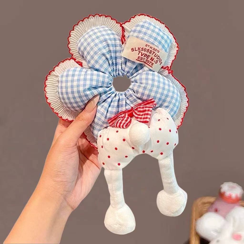 Doll Flower Scrunchie Hair Tie - Modomu