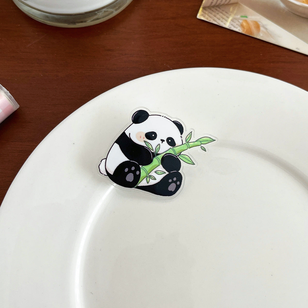Cartoon Panda Inspirational Brooch - Modomu