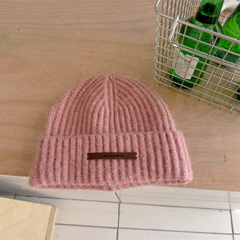 Letter Label Slouchy Beanie - Modomu