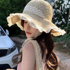 Wide Brim Straw Beach Hat - Modomu