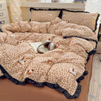Ruffle Edge Cotton Bedding Set