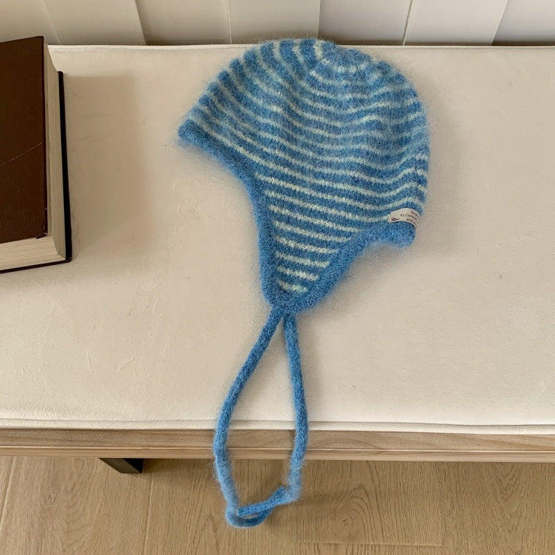 Striped Aviator Pilot Hat