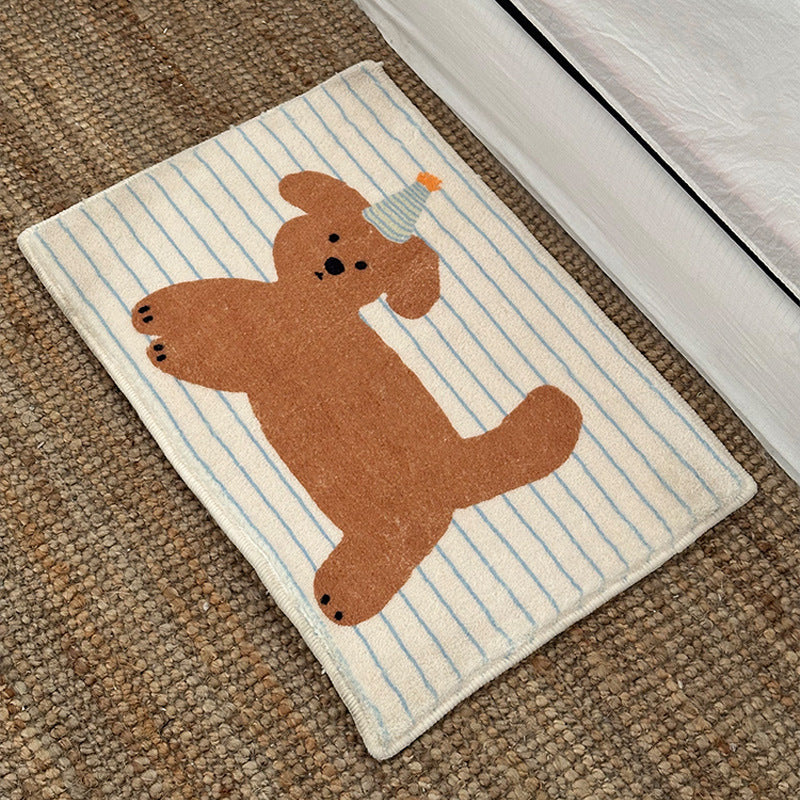 Party Hat Puppy Bedside Rug