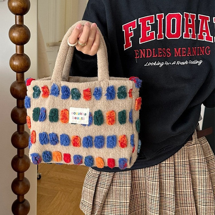 Plush Bucket Shoulder Bag - Modomu