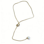 Pearl Geometric Pull-Out Necklace - Modomu
