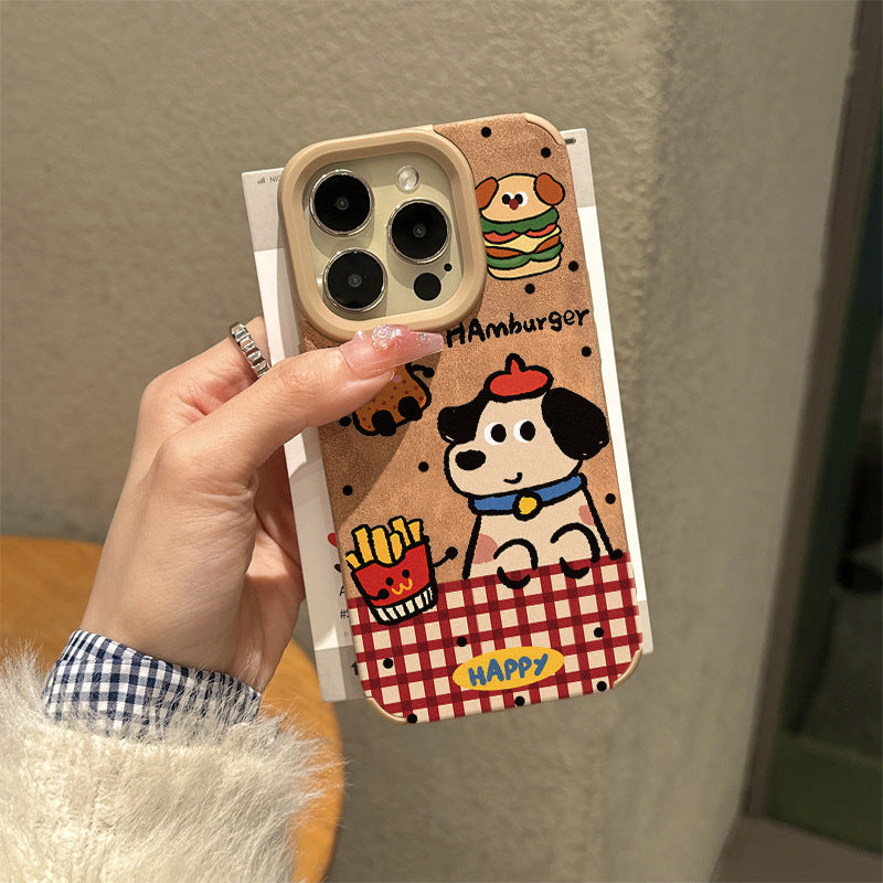 Snack Time Dog Phone Case – Dog Gingham Designs (Part 1)