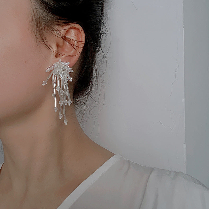 Firework Beaded Stud Earrings
