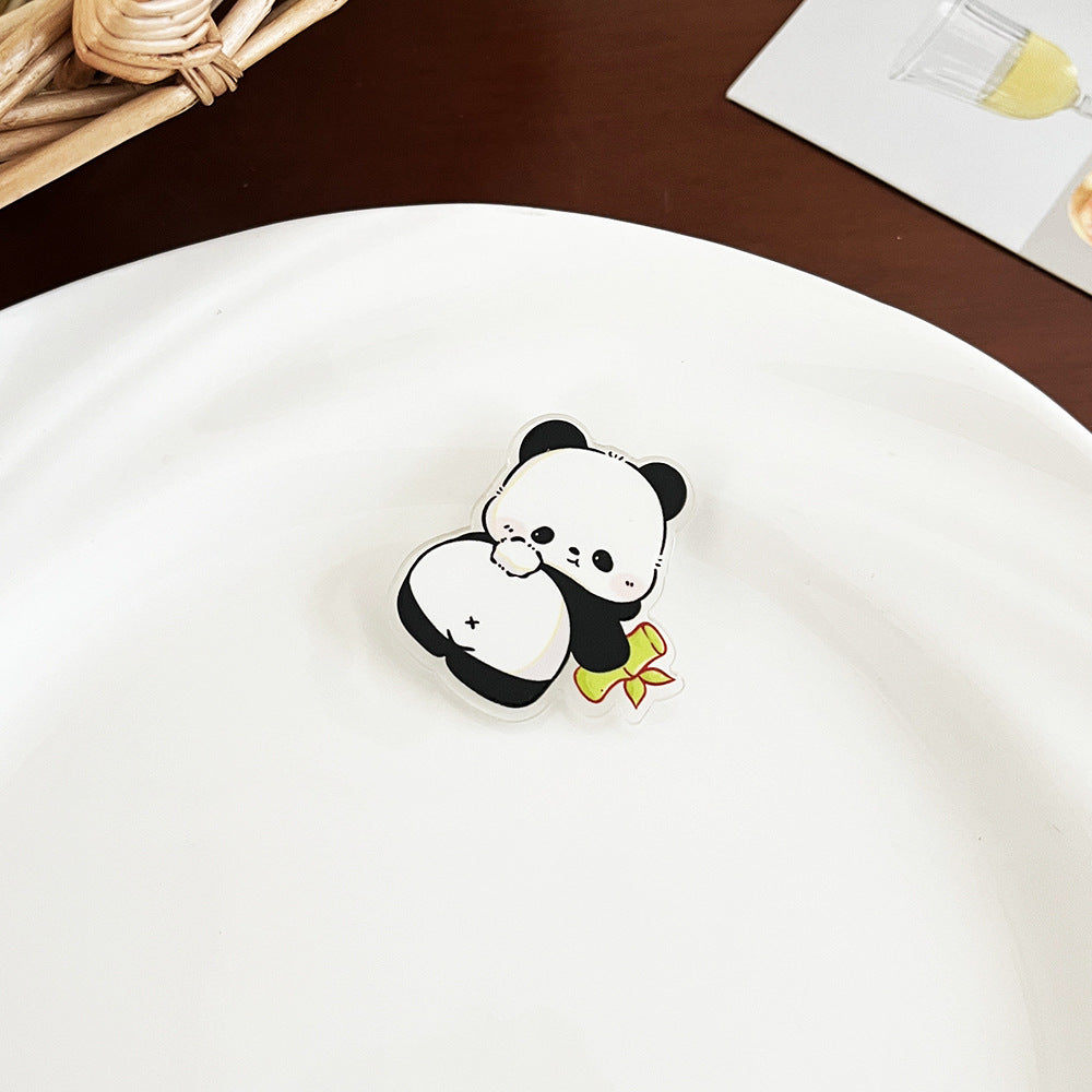 Cute Panda Cartoon Brooch Pin - Modomu
