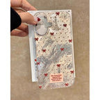 Red Bow Glacier Phone Case
