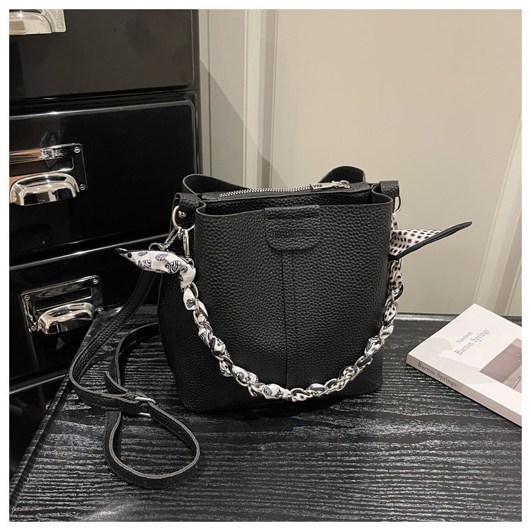 Chain Bucket Shoulder Bag