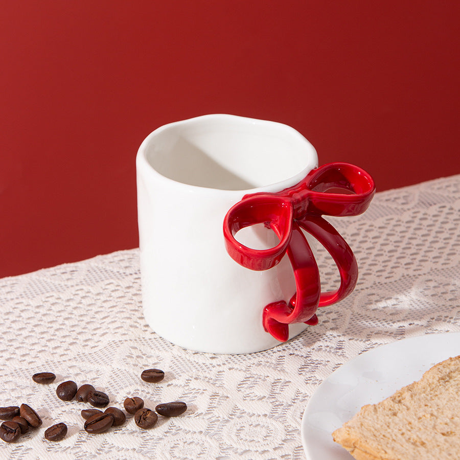 Bow Handle Ceramic Coffee Mug - Modomu